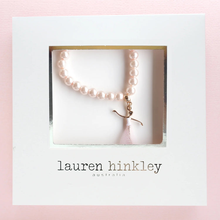 LAUREN HINKLEY | PINK PEARL BELLA BALLERINA BRACELET