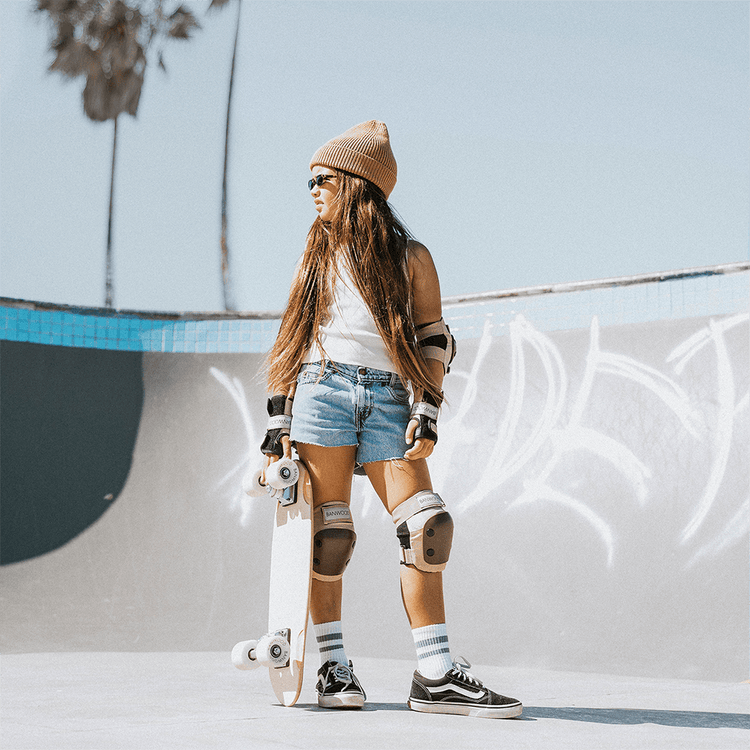 BANWOOD | SKATEBOARD PROTECTIVE GEAR - TAN/BROWN by BANWOOD - The Playful Collective