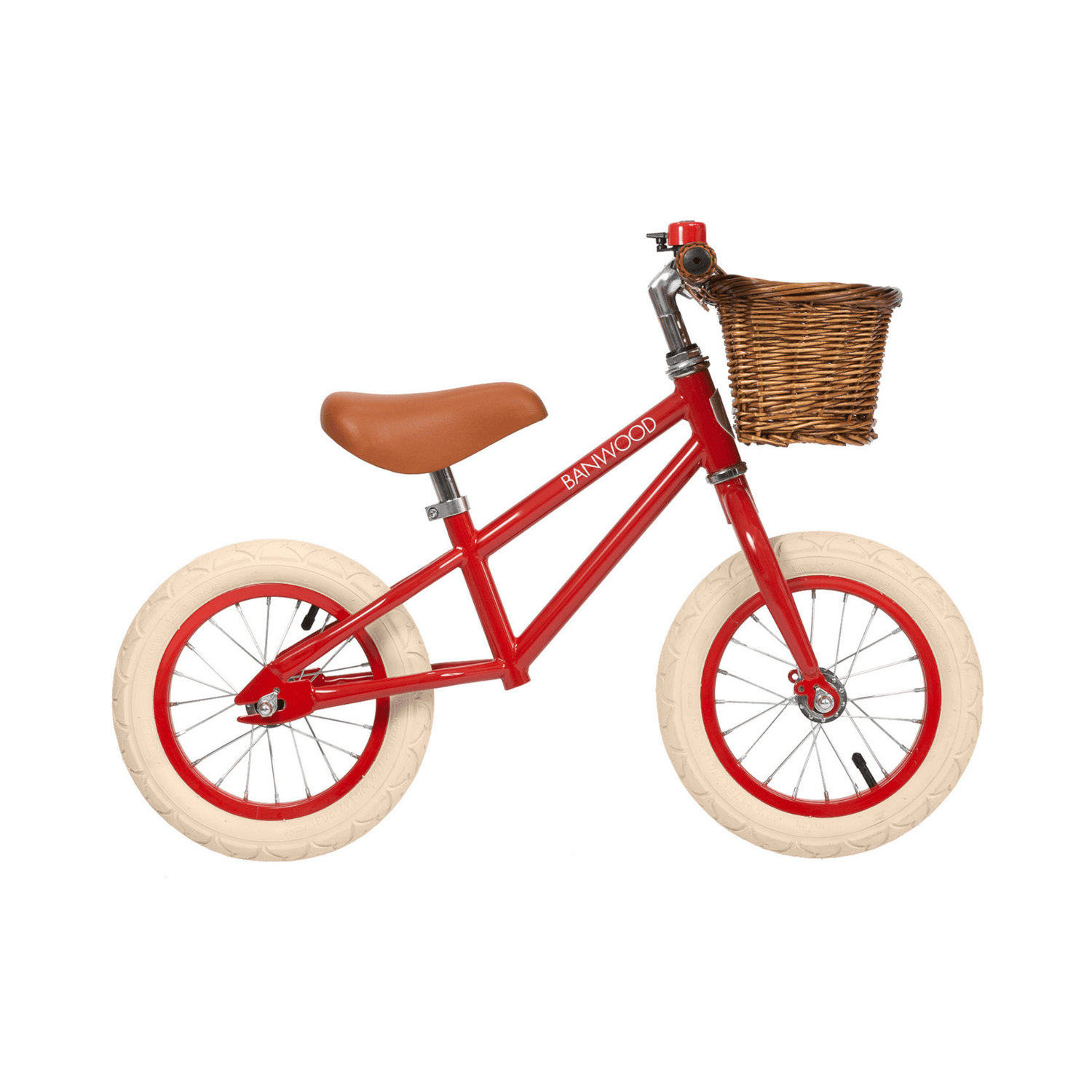 Vintage Balance Bike Red by Banwood The Playful Collective
