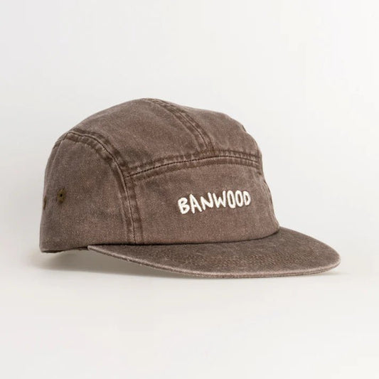 BANWOOD | WASHED 5 PANEL CAP - BROWN *PRE - ORDER* 1 - 3Y (50cm) by BANWOOD - The Playful Collective