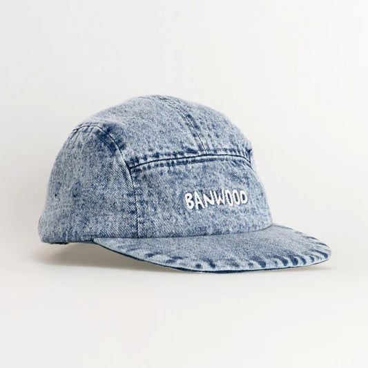 BANWOOD | WASHED 5 PANEL CAP - DENIM *PRE - ORDER* 1 - 3Y (50cm) by BANWOOD - The Playful Collective