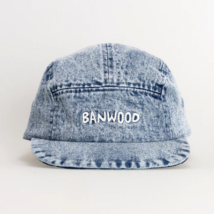 BANWOOD | WASHED 5 PANEL CAP - DENIM *PRE - ORDER* 1 - 3Y (50cm) by BANWOOD - The Playful Collective