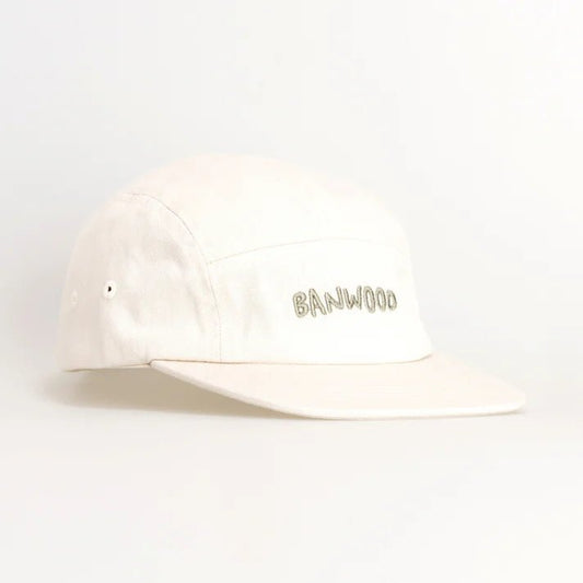 BANWOOD | WASHED 5 PANEL CAP - OFF WHITE *PRE - ORDER* 1 - 3Y (50cm) by BANWOOD - The Playful Collective