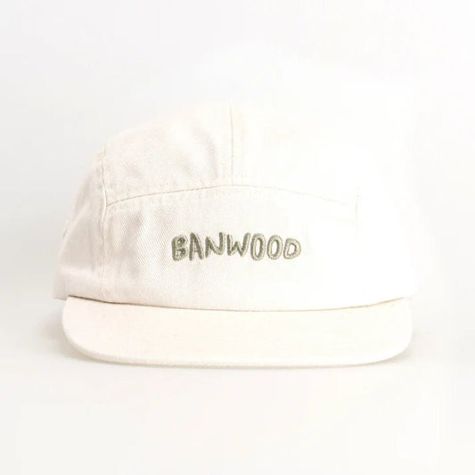 BANWOOD | WASHED 5 PANEL CAP - OFF WHITE *PRE - ORDER* 1 - 3Y (50cm) by BANWOOD - The Playful Collective