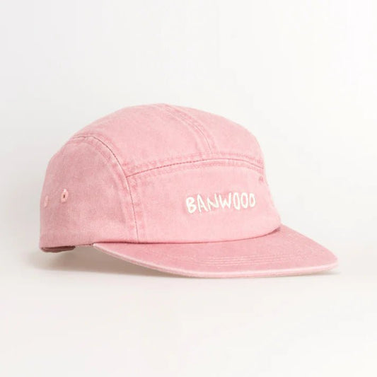 BANWOOD | WASHED 5 PANEL CAP - ROSE *PRE - ORDER* 1 - 3Y (50cm) by BANWOOD - The Playful Collective