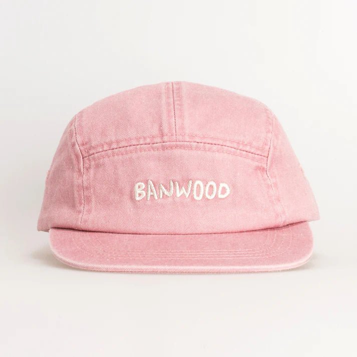 BANWOOD | WASHED 5 PANEL CAP - ROSE *PRE - ORDER* 1 - 3Y (50cm) by BANWOOD - The Playful Collective