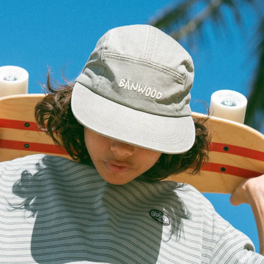 BANWOOD | WASHED 5 PANEL CAP - SAGE *PRE - ORDER* 1 - 3Y (50cm) by BANWOOD - The Playful Collective