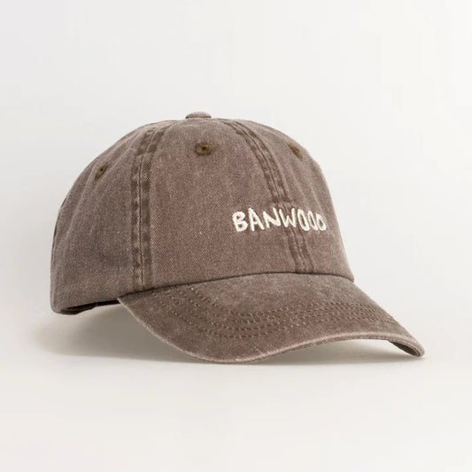 BANWOOD | WASHED BASEBALL CAP - BROWN *PRE - ORDER* 1 - 3Y (50cm) by BANWOOD - The Playful Collective