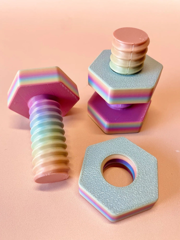 BEADIE BUG PLAY | ECO NUT & BOLTS FIDGETS - 4PACK by BEADIE BUG PLAY - The Playful Collective
