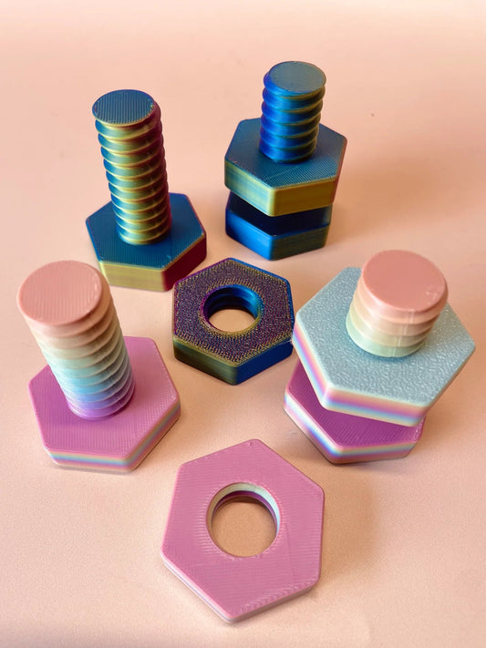 BEADIE BUG PLAY | ECO NUT & BOLTS FIDGETS - 4PACK by BEADIE BUG PLAY - The Playful Collective