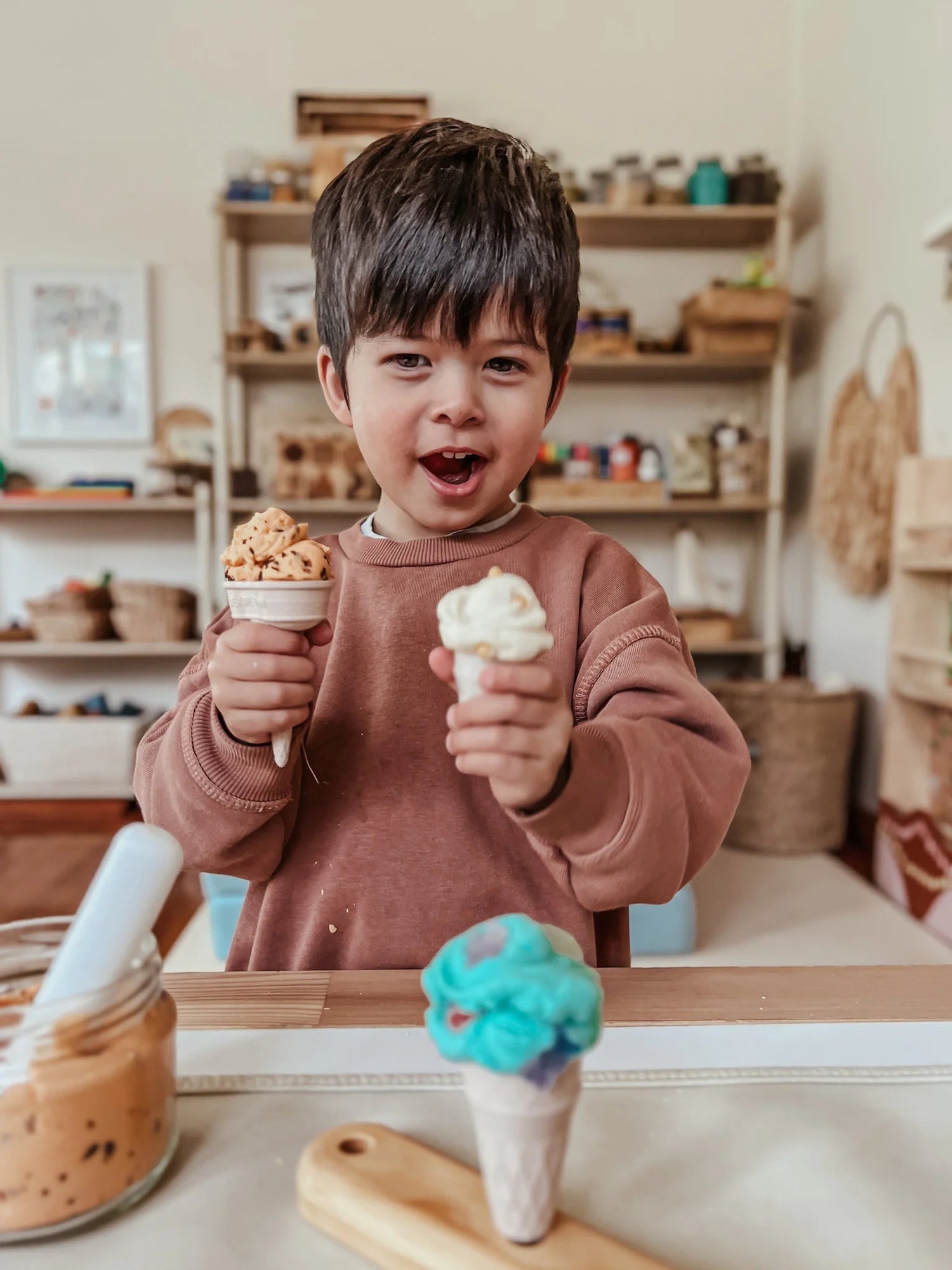 BEADIE BUG PLAY | ICE - CREAM SHOP - DOUBLE SCOOP KIT Pink Sundae Cup by BEADIE BUG PLAY - The Playful Collective