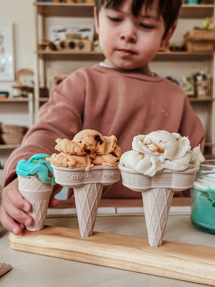 BEADIE BUG PLAY | ICE - CREAM SHOP - DOUBLE SCOOP KIT Pink Sundae Cup by BEADIE BUG PLAY - The Playful Collective