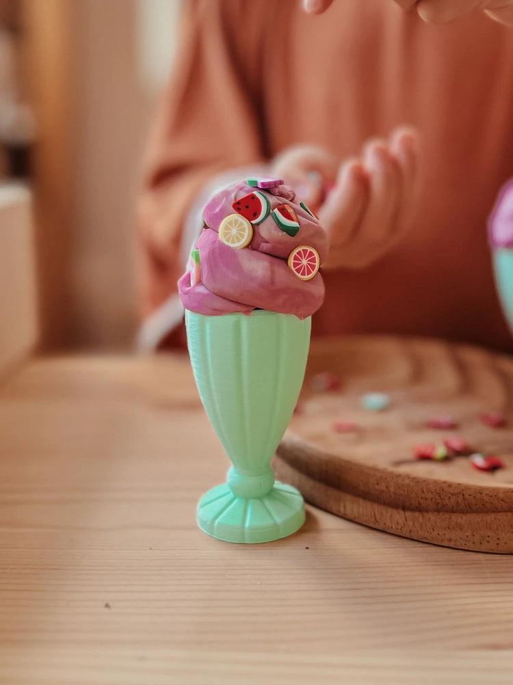 BEADIE BUG PLAY | ICE - CREAM SHOP - SINGLE SCOOP KIT Pink Sundae Cup by BEADIE BUG PLAY - The Playful Collective