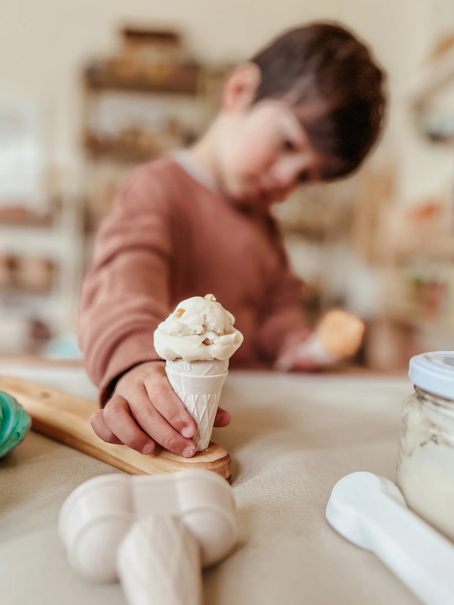 BEADIE BUG PLAY | ICE - CREAM SHOP - SINGLE SCOOP KIT Pink Sundae Cup by BEADIE BUG PLAY - The Playful Collective