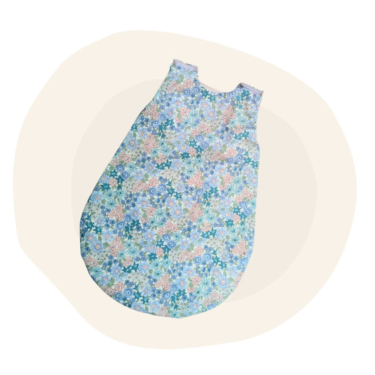 LLORENS DOLLS | MINI COLETTOS REVERSIBLE DOLL SLEEPING BAG - FLOWER FIELDS