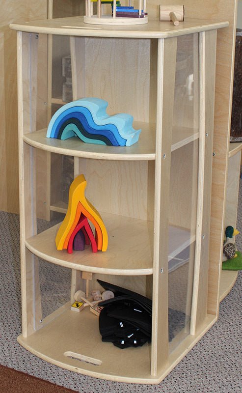 BILLY KIDZ | BIRCH & ACRYLIC SEE THROUGH BROWSER STORAGE UNIT by BILLY KIDZ - The Playful Collective