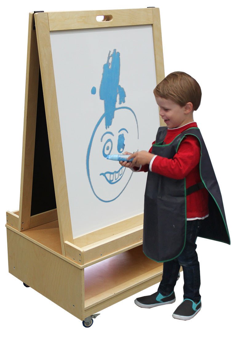 BILLY KIDZ | DOUBLE SIDED EASEL WITH MAGNETIC WHITE & BLACKBOARD by BILLY KIDZ - The Playful Collective