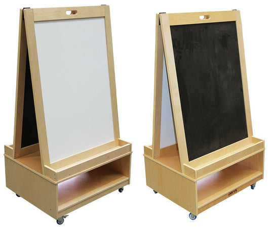 BILLY KIDZ | DOUBLE SIDED EASEL WITH MAGNETIC WHITE & BLACKBOARD by BILLY KIDZ - The Playful Collective