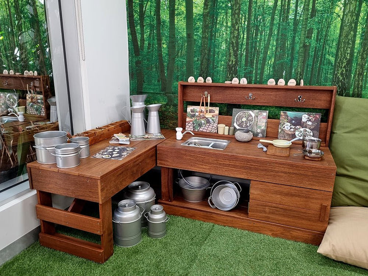 BILLY KIDZ | OUTDOOR MUD KITCHEN PREP STATION / BENCH by BILLY KIDZ - The Playful Collective