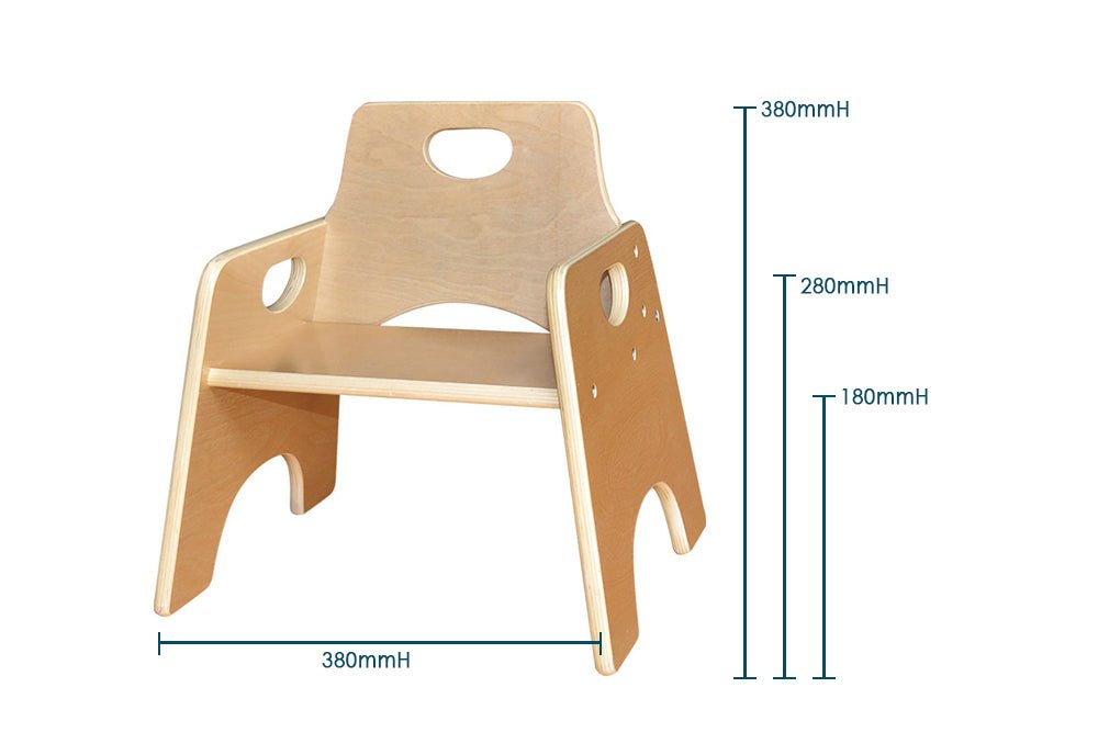 BILLY KIDZ | STACKABLE WOODEN TODDLER CHAIR by BILLY KIDZ - The Playful Collective