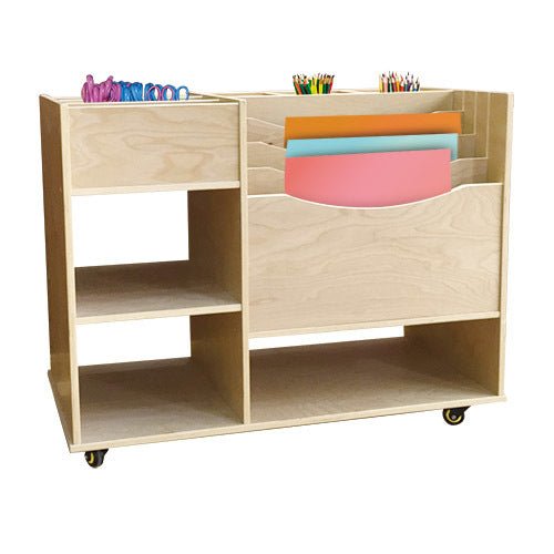 BILLY KIDZ | WOODEN ART & CRAFT CABINET / TROLLEY by BILLY KIDZ - The Playful Collective