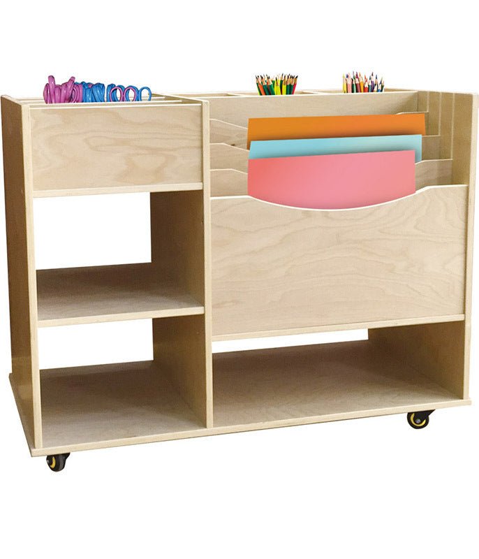 BILLY KIDZ | WOODEN ART & CRAFT CABINET / TROLLEY by BILLY KIDZ - The Playful Collective