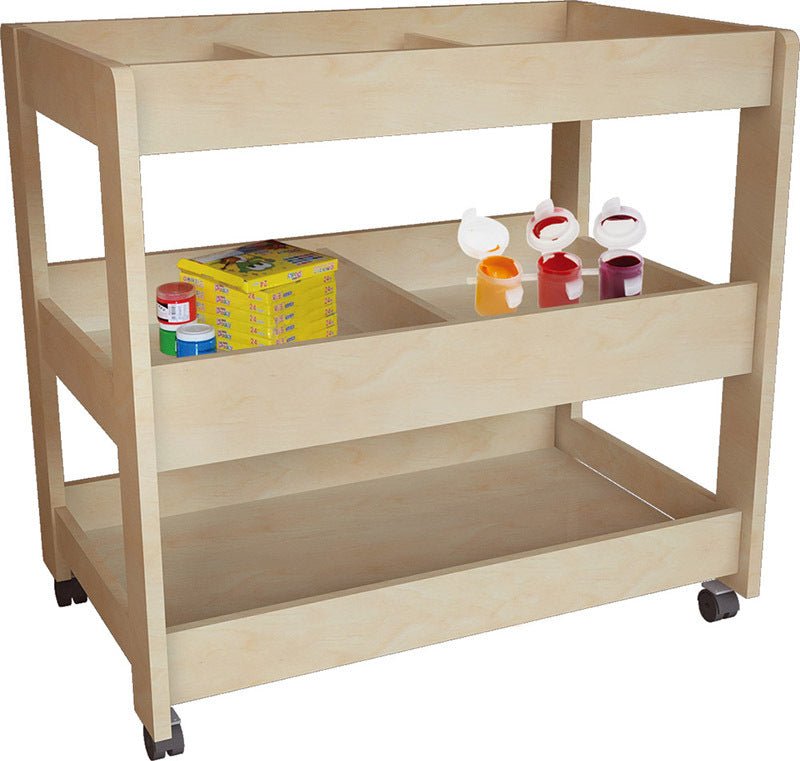 BILLY KIDZ | WOODEN MULTIPURPOSE TROLLEY - 3 SHELF by BILLY KIDZ - The Playful Collective