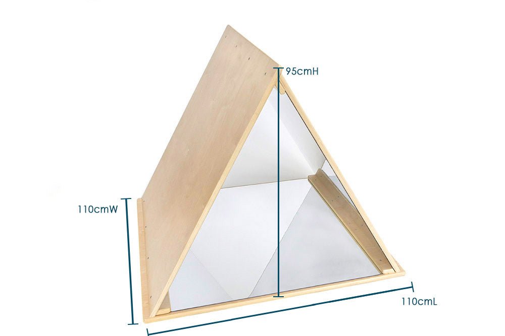 BILLY KIDZ | WOODEN PLAYHOUSE TRIANGLE WITH MIRRORS by BILLY KIDZ - The Playful Collective