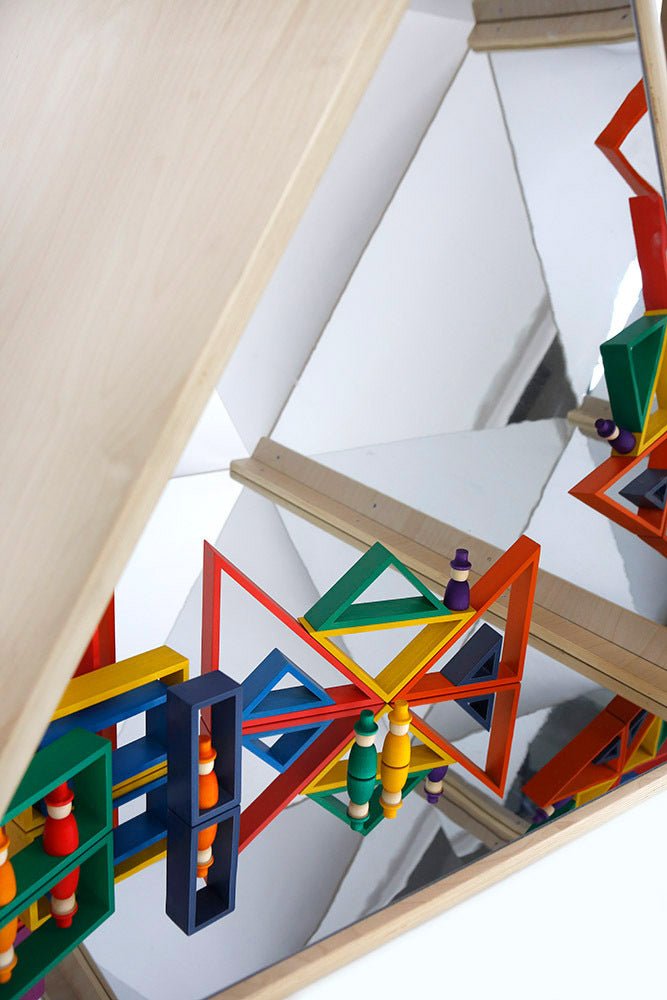 BILLY KIDZ | WOODEN PLAYHOUSE TRIANGLE WITH MIRRORS by BILLY KIDZ - The Playful Collective