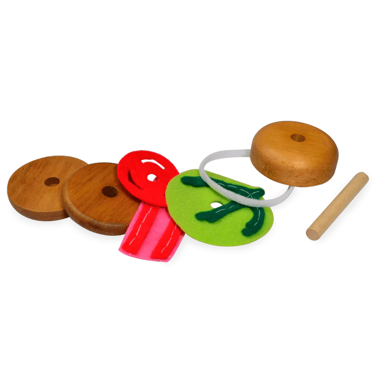 BLUE RIBBON | WOODEN INTERNATIONAL FOOD SET - AMERICAN by BLUE RIBBON - The Playful Collective