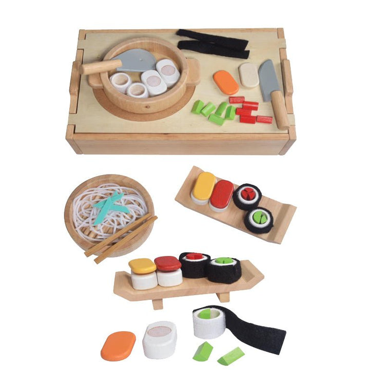 BLUE RIBBON | WOODEN INTERNATIONAL FOOD SET - JAPANESE by BLUE RIBBON - The Playful Collective