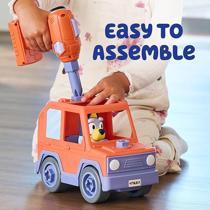 BLUEY | BUILD - A - BUDDY MOTORISED TAKE APART CAR & DRILL by BLUEY - The Playful Collective