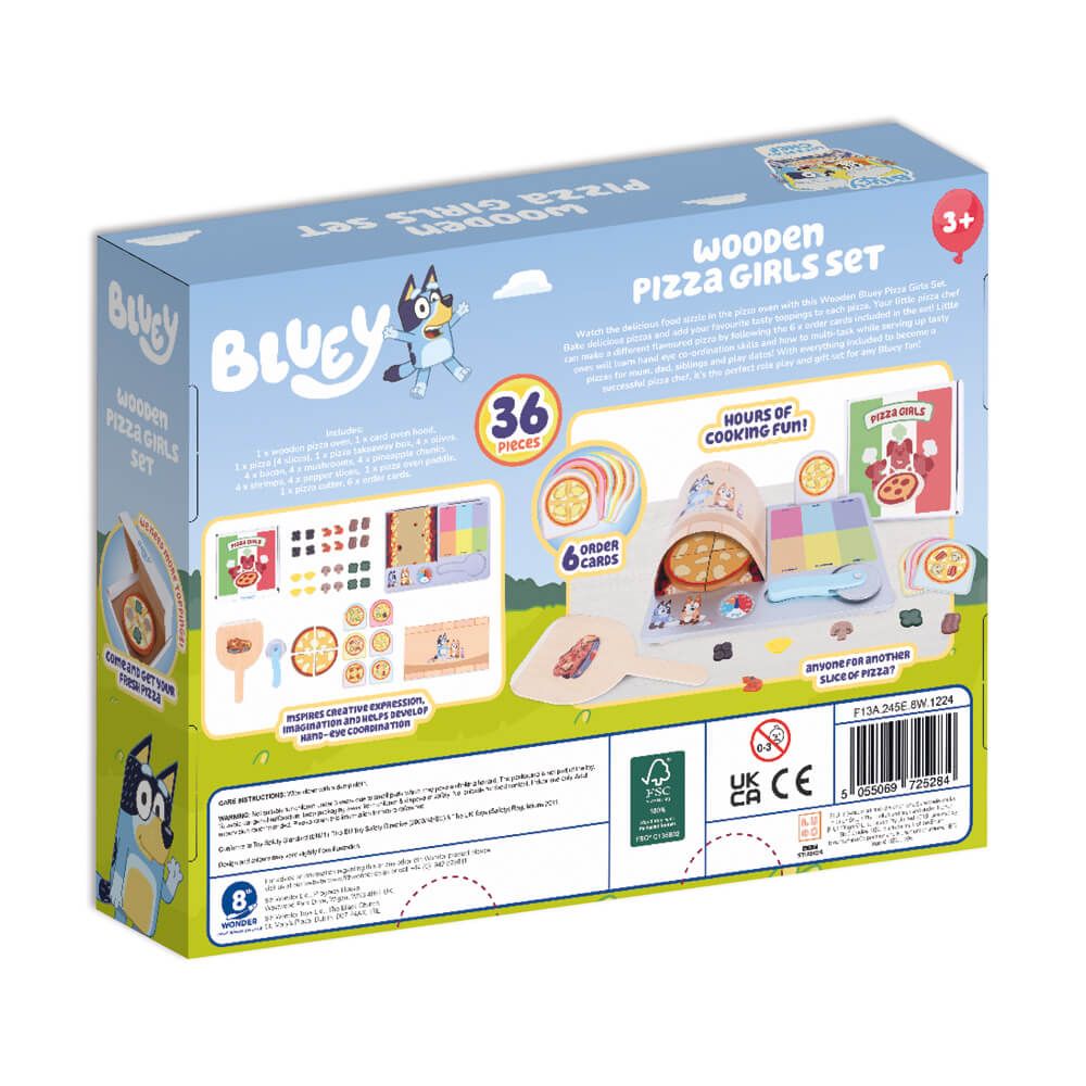 BLUEY | WOODEN PIZZA GIRLS SET by BLUEY - The Playful Collective