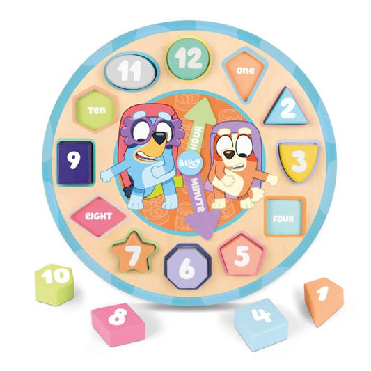 BLUEY | WOODEN PUZZLE CLOCK by BLUEY - The Playful Collective