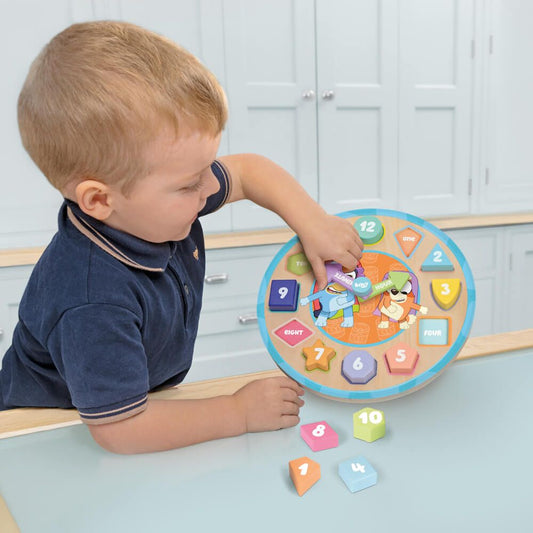 BLUEY | WOODEN PUZZLE CLOCK by BLUEY - The Playful Collective