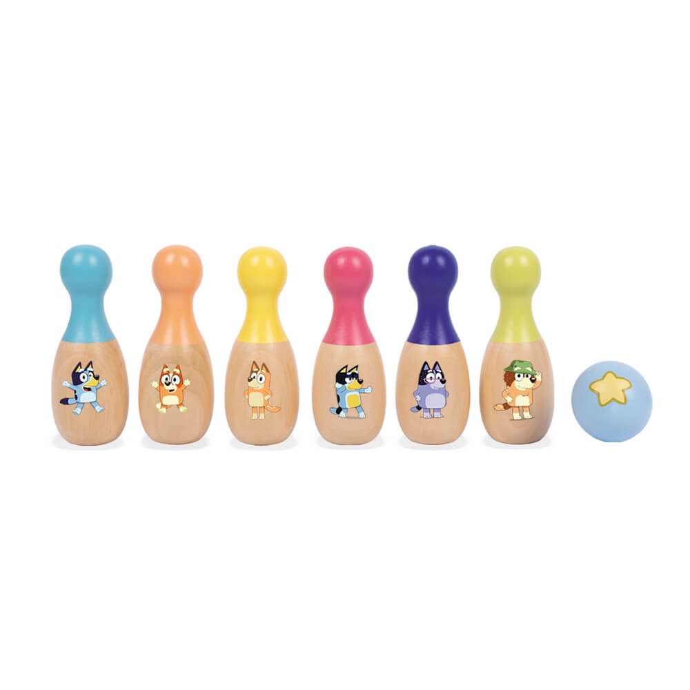 BLUEY | WOODEN SKITTLE SET by BLUEY - The Playful Collective