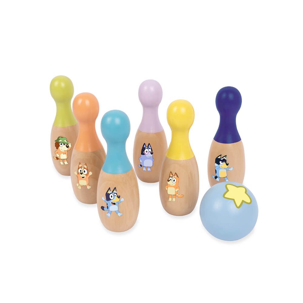BLUEY | WOODEN SKITTLE SET by BLUEY - The Playful Collective