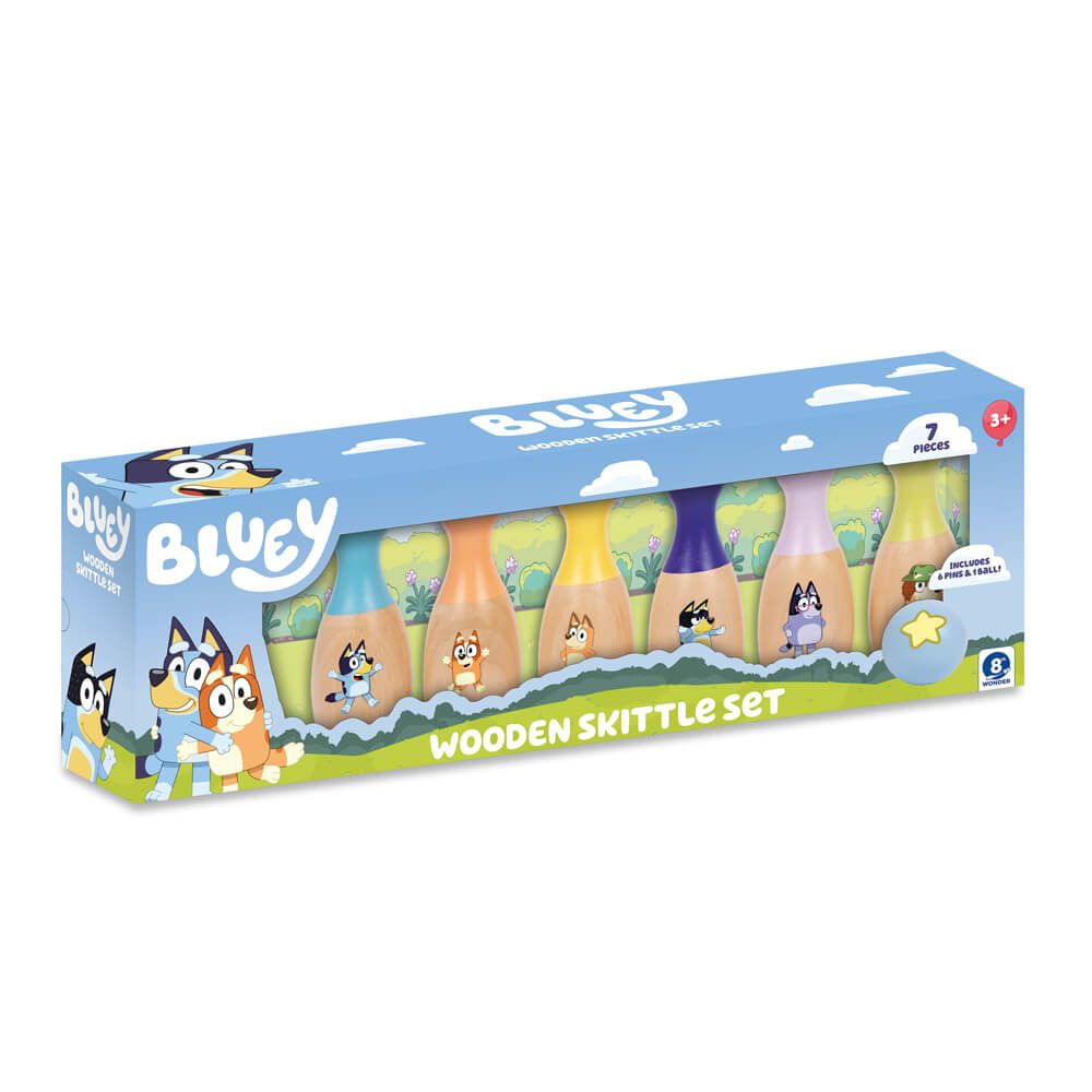 BLUEY | WOODEN SKITTLE SET by BLUEY - The Playful Collective
