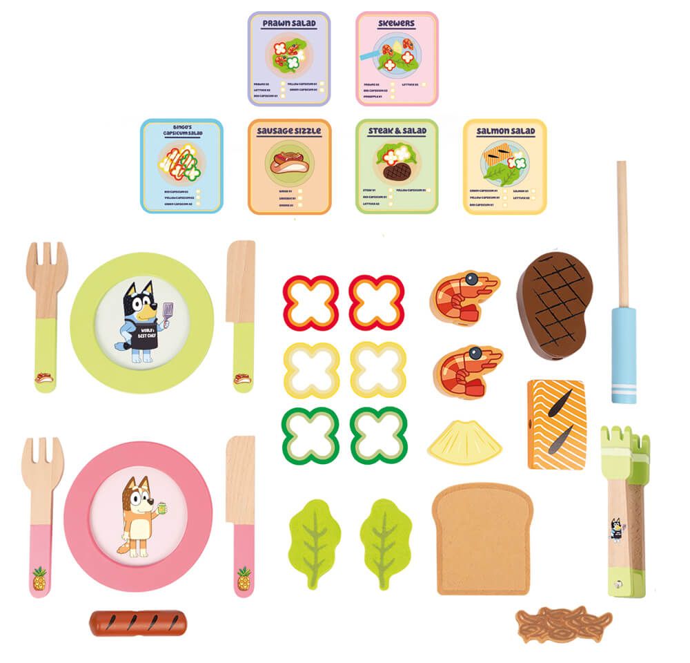 BLUEY | WOODEN TABLETOP BBQ SET by BLUEY - The Playful Collective