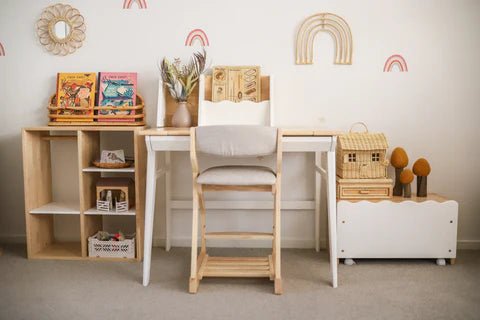 BUNNYTICKLES | CALLA ADJUSTABLE STUDY CHAIR Cream - Melb Pick Up by BUNNYTICKLES - The Playful Collective