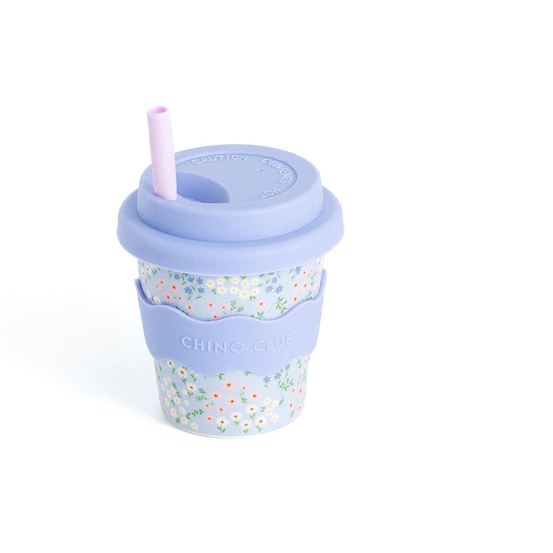CHINO CLUB | BLUE FLORAL BABYCINO CUP 4OZ by CHINO CLUB - The Playful Collective