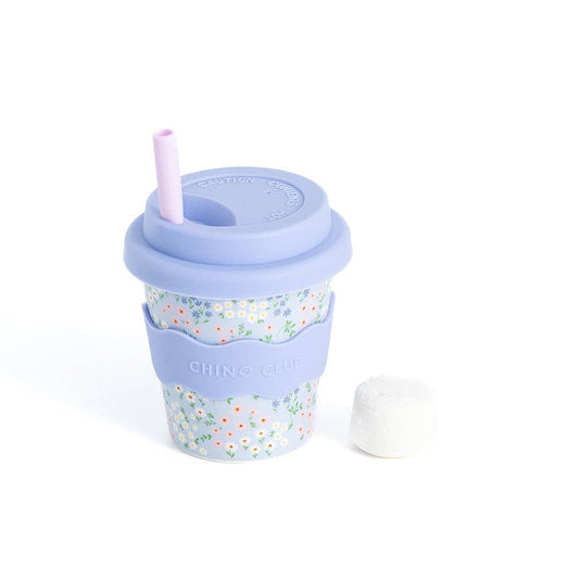 CHINO CLUB | BLUE FLORAL BABYCINO CUP 4OZ by CHINO CLUB - The Playful Collective