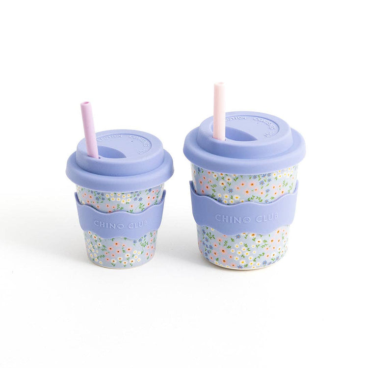 CHINO CLUB | BLUE FLORAL BABYCINO CUP 4OZ by CHINO CLUB - The Playful Collective
