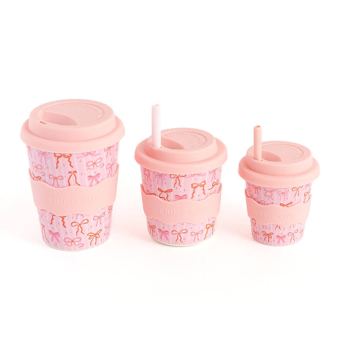 CHINO CLUB | BOWS KIDS KEEP CUP 8OZ by CHINO CLUB - The Playful Collective