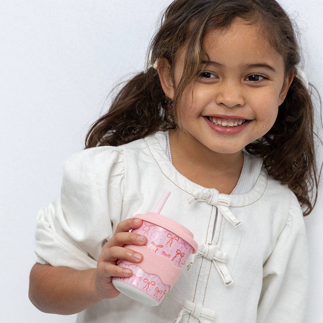 CHINO CLUB | BOWS KIDS KEEP CUP 8OZ by CHINO CLUB - The Playful Collective