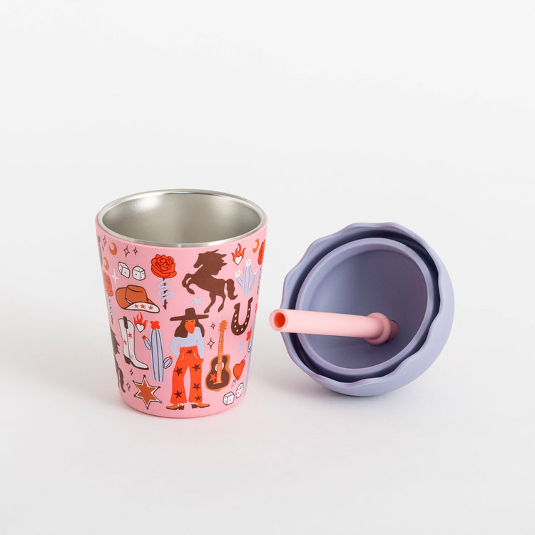 CHINO CLUB | COWGIRL MINI SMOOTHIE CUP & STRAW by CHINO CLUB - The Playful Collective