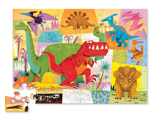 CROCODILE CREEK | CLASSIC FLOOR PUZZLE 36 PIECE - DINOSAUR by CROCODILE CREEK - The Playful Collective
