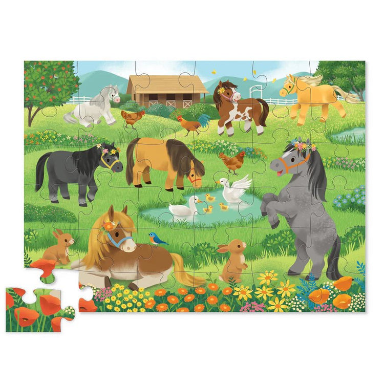 CROCODILE CREEK | CLASSIC FLOOR PUZZLE 36 PIECE - PRETTY PONIES by CROCODILE CREEK - The Playful Collective