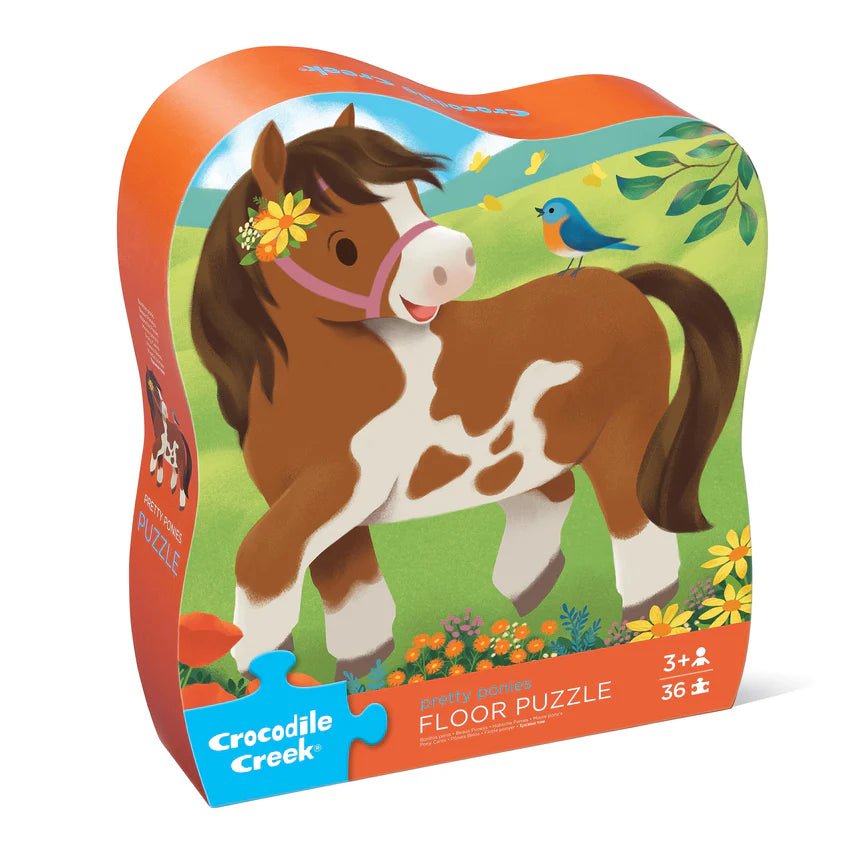 CROCODILE CREEK | CLASSIC FLOOR PUZZLE 36 PIECE - PRETTY PONIES by CROCODILE CREEK - The Playful Collective