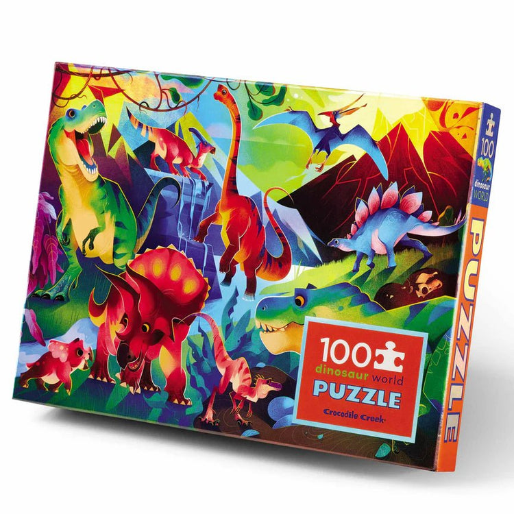 CROCODILE CREEK | HOLOGRAPHIC PUZZLE 100PC - DINOSAUR WORLD by CROCODILE CREEK - The Playful Collective